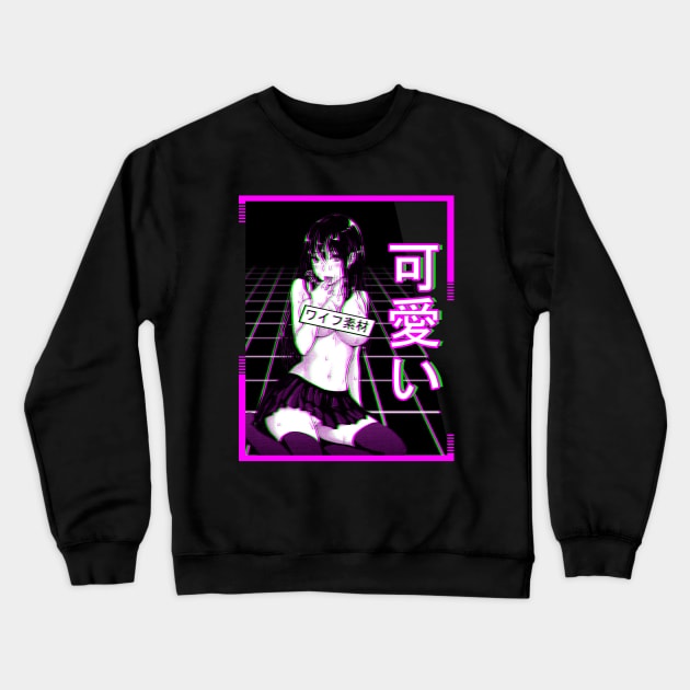 Aesthetic Japanese Girl 22 Crewneck Sweatshirt by MisterNightmare